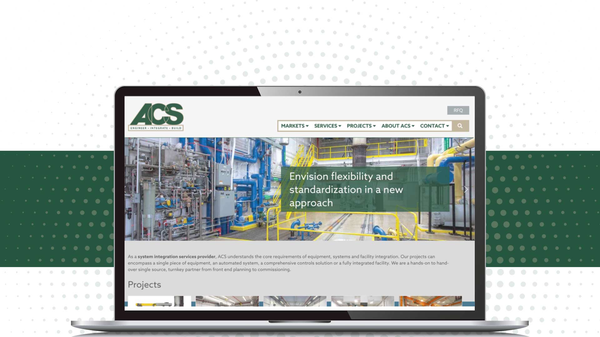 ACS has a new website courtesy of NAVEO's brand development strategy.