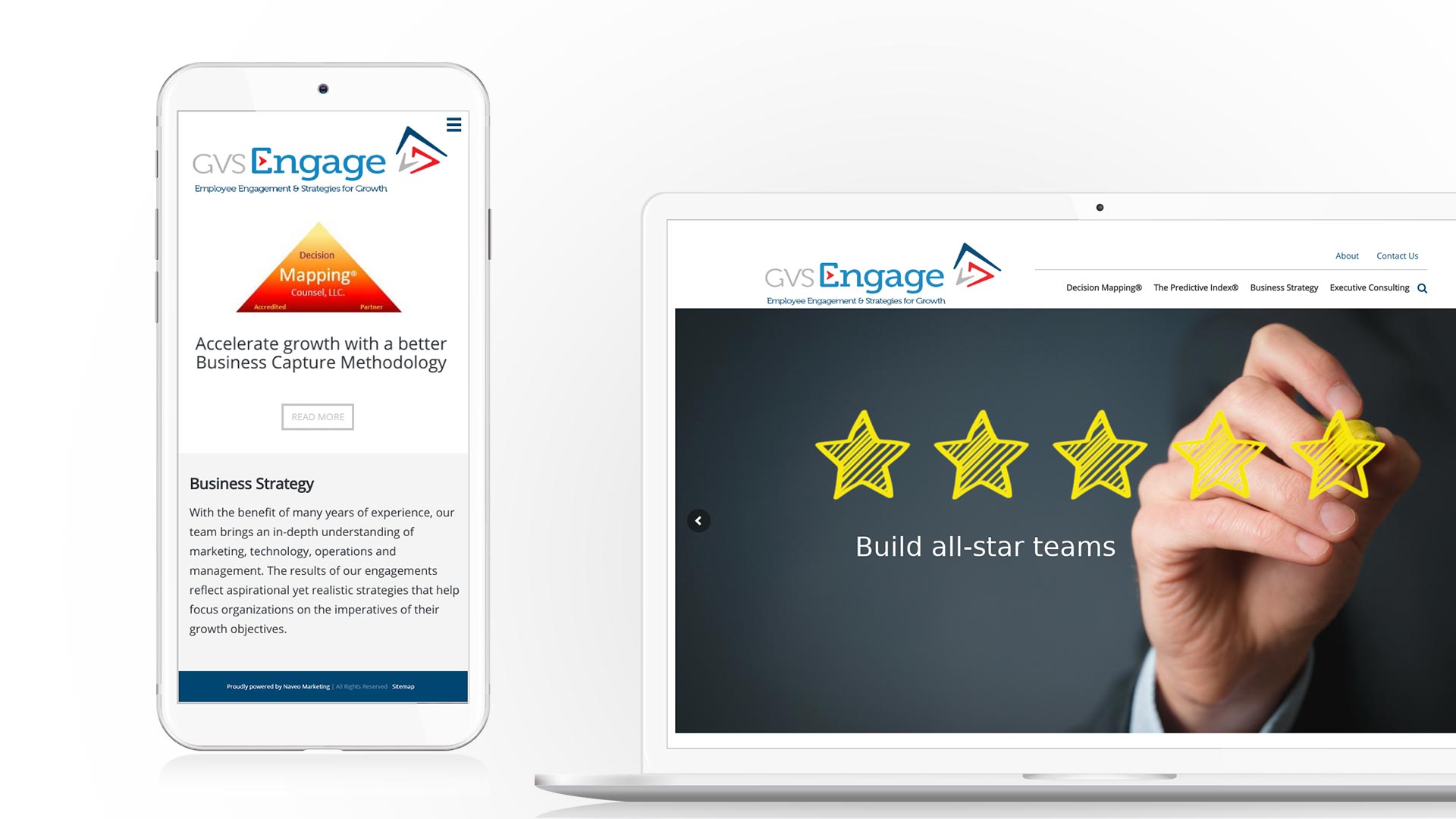 Milwaukee B2B agency, NAVEO Marketing, creates new landing pages as part of marketing collateral ideas implemented for GVS.