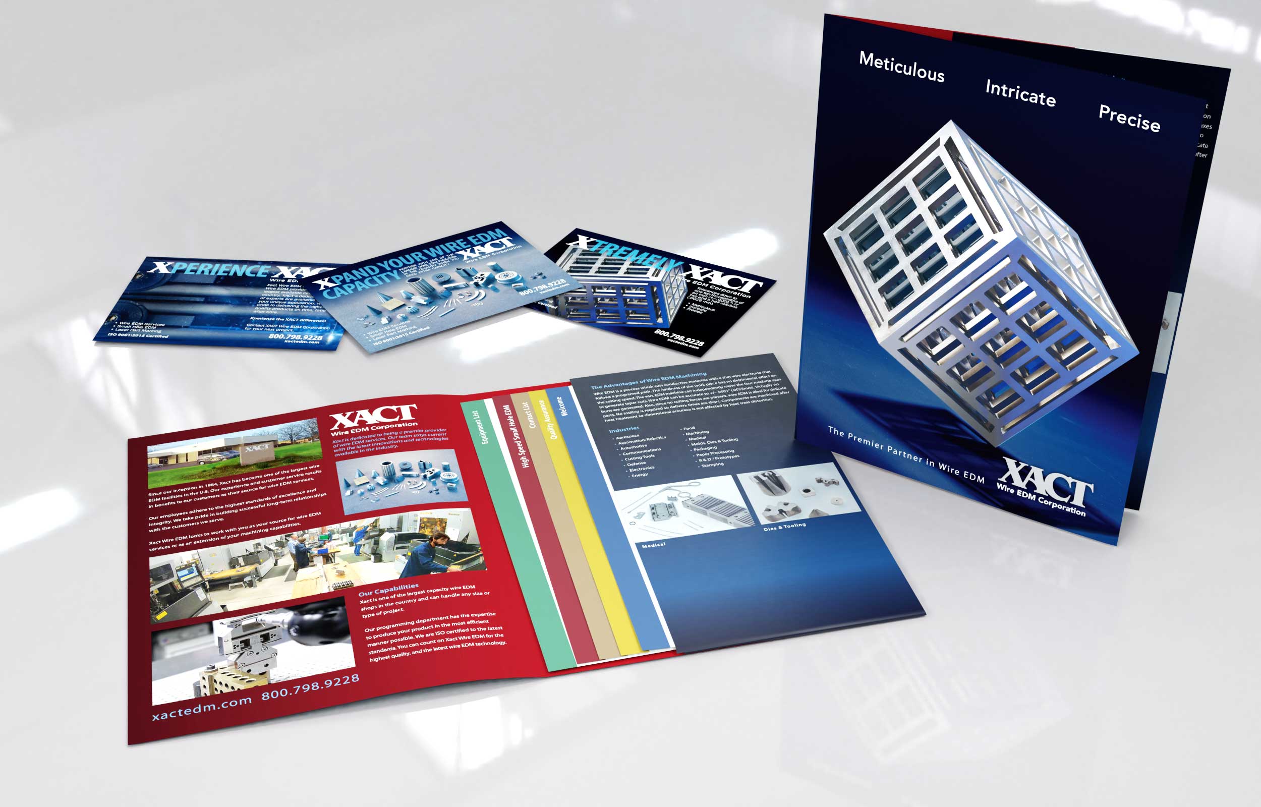 NAVEO marketing developed new marketing collateral ideas for client XACT as their web marketing agency.